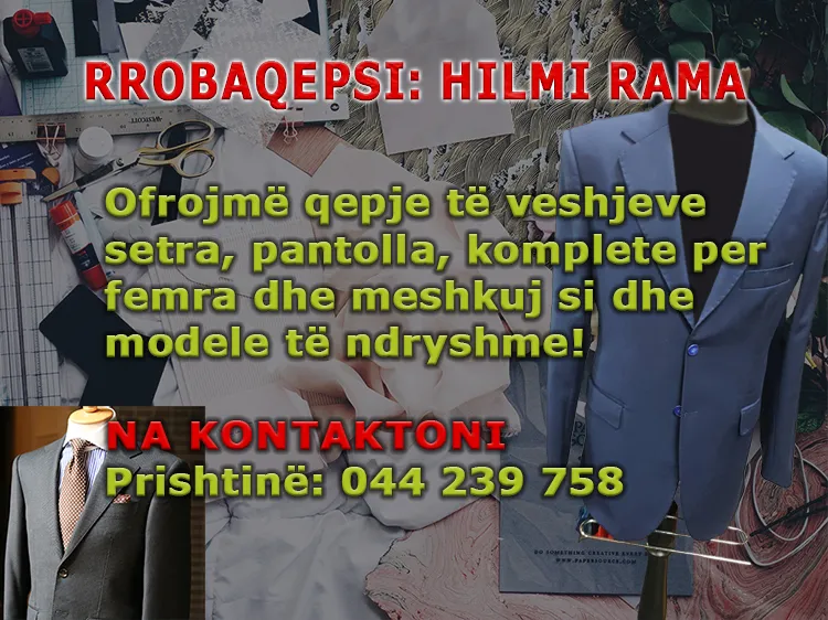 Rrobaqepsi-Hilmi-Rama-bejm qepje komplete per femra dhe meshkuj-750